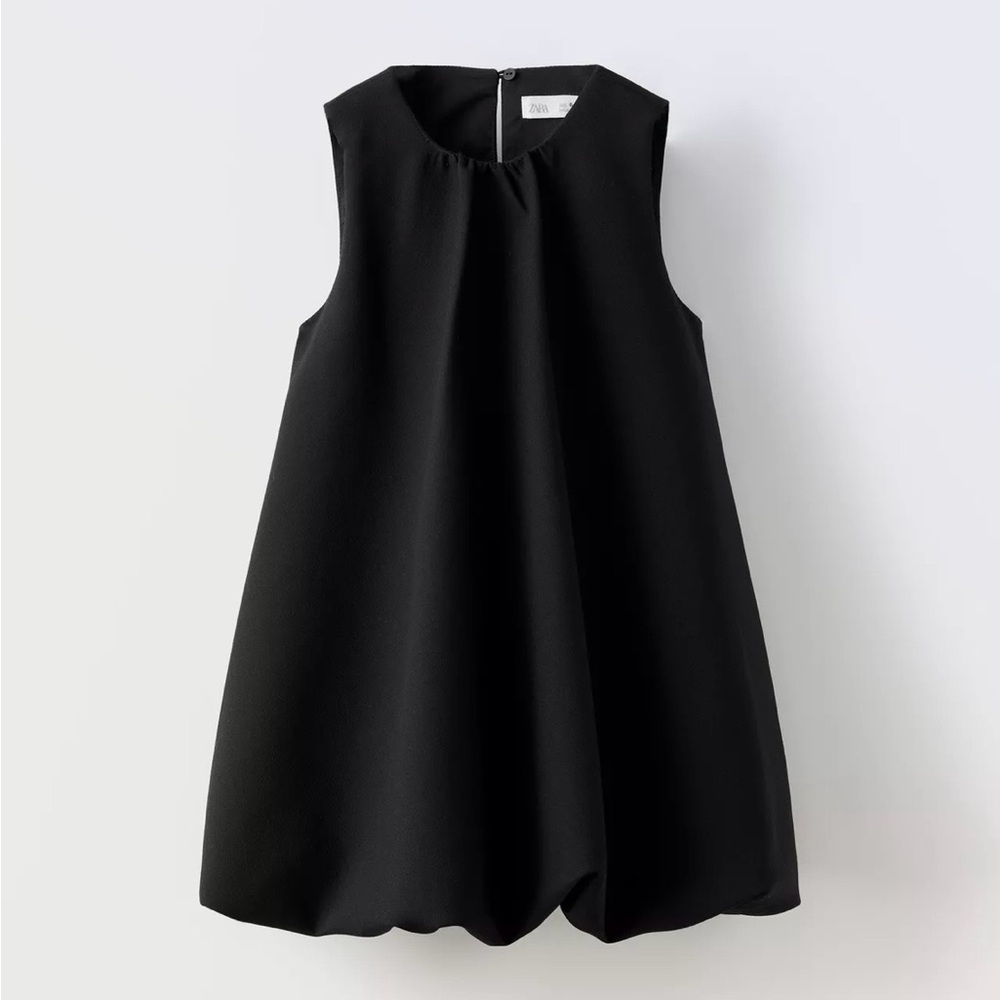 EUC Zara Girls Black Balloon Dress